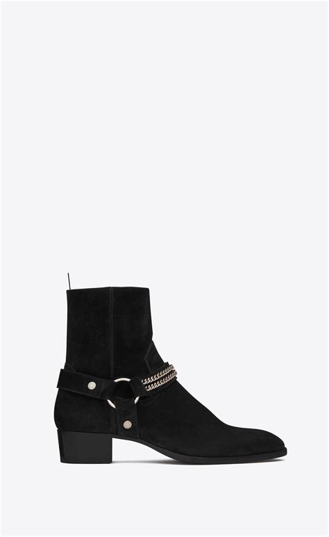 ysl men's boots suede|saint laurent men's boots sale.